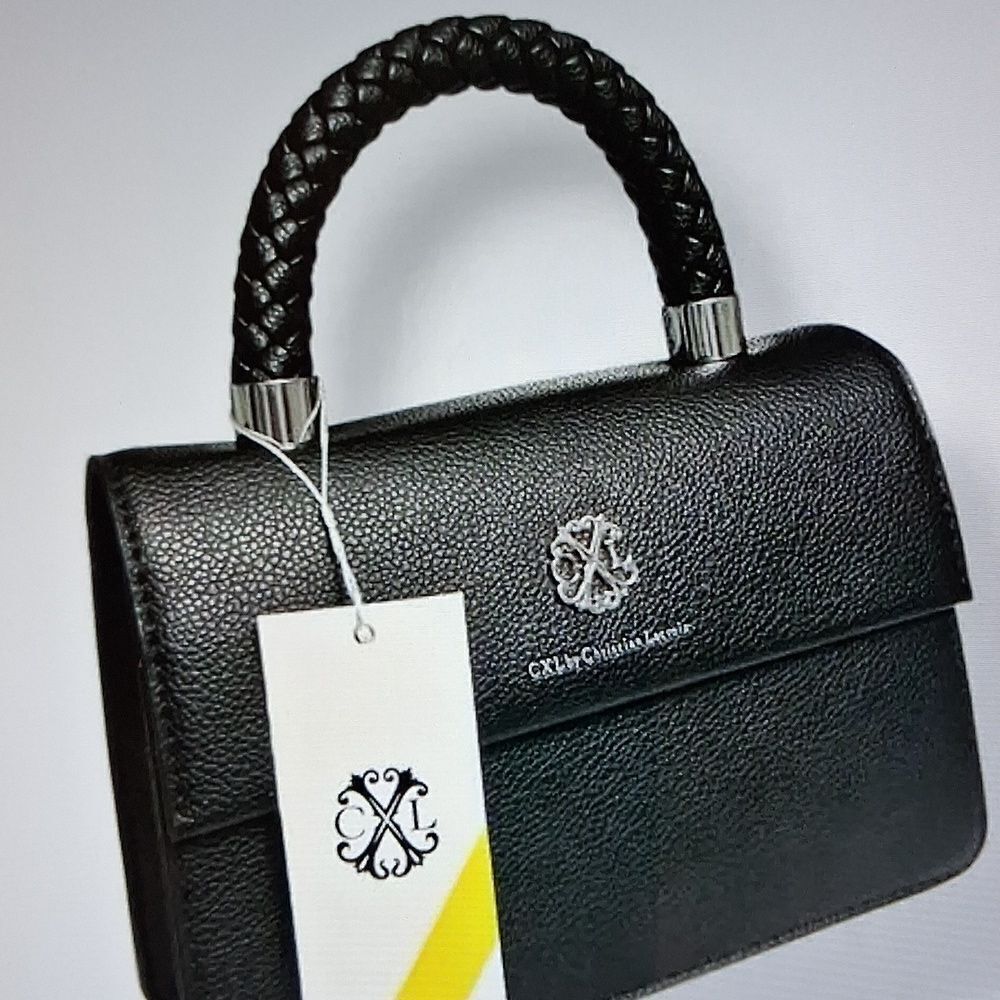 CXL BRAIDED HANDLE JARDIN CROSSBODY BLACK BAG NEW WITH TAGS - Picture 2 of 6